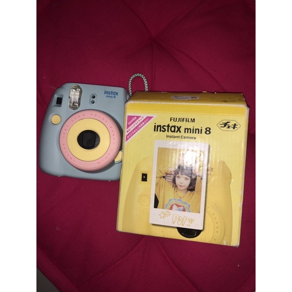 three color instax mini 8 instant camera polaroid second preloved