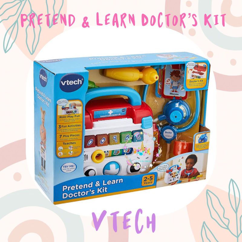 MAINAN EDUKASI ANAK VTECH PRETEND AND DISCOVER DOCTOR'S KIT