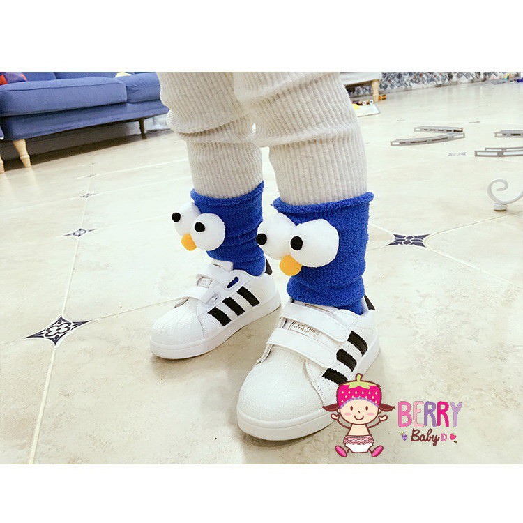 YooBerry Kaos Kaki Anak Model Korea 3D Elmo Merah Premium Kaos Kaki Boneka 3D Berry Mart