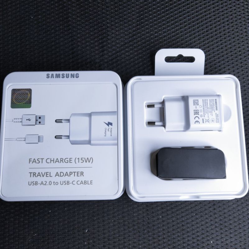 Charger Samsung 15W Original 100% Tipe-C Fast Charging / Charger Samsung S10 S9 S8 A50 A30 M30 M20