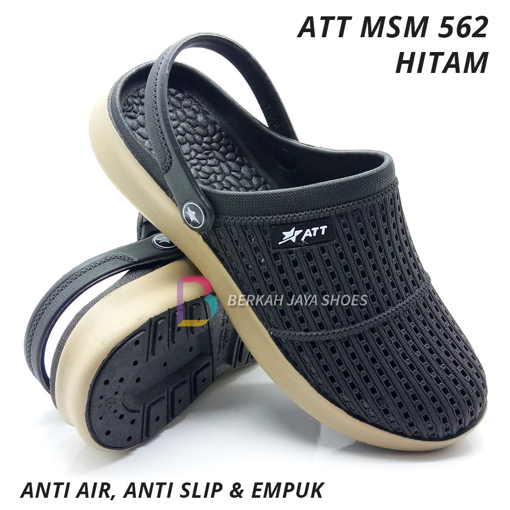 Sepatu Sandal Pria - Sandal Selop Karet Pria - Sepatu Sandal Karet Pria ATT MSM 562 Varian Warna