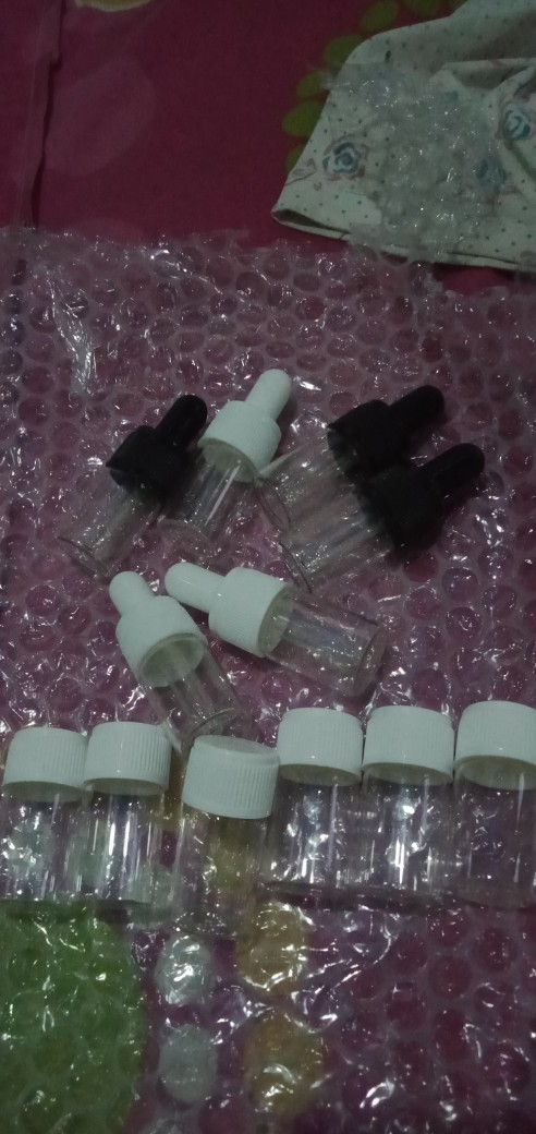 Botol Kaca 5ml Bening Tutup Ulir Plastik