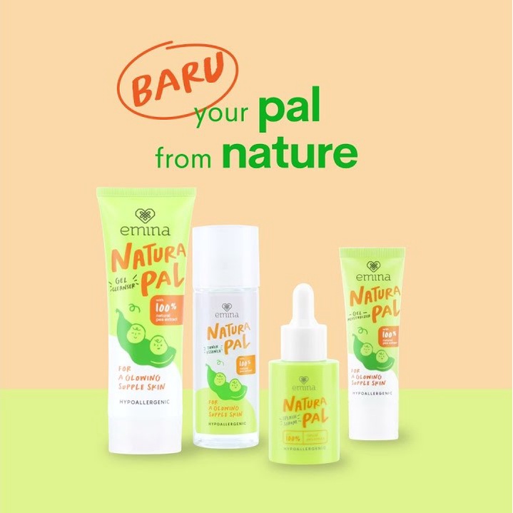 EMINA Natura Pal Series | Moisturizer Toner Essence Cleanser Splash Serum by AILIN