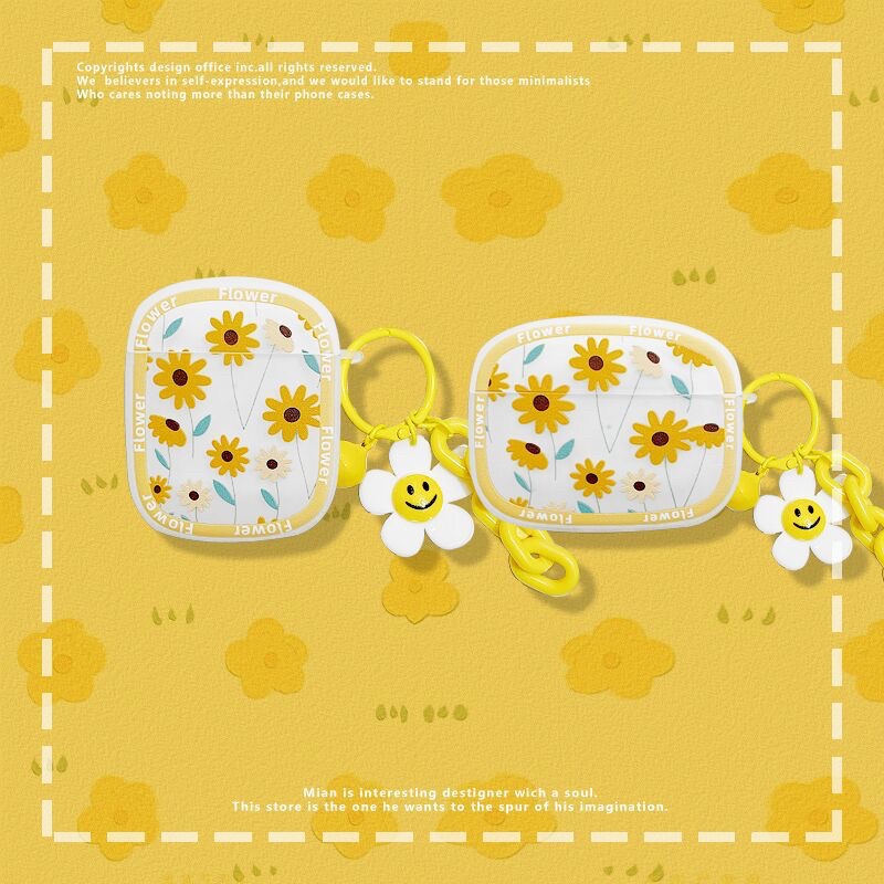 Sunflower Softcase for Airpods 1 2 Pro 3 Case Casing Airpods Lucu