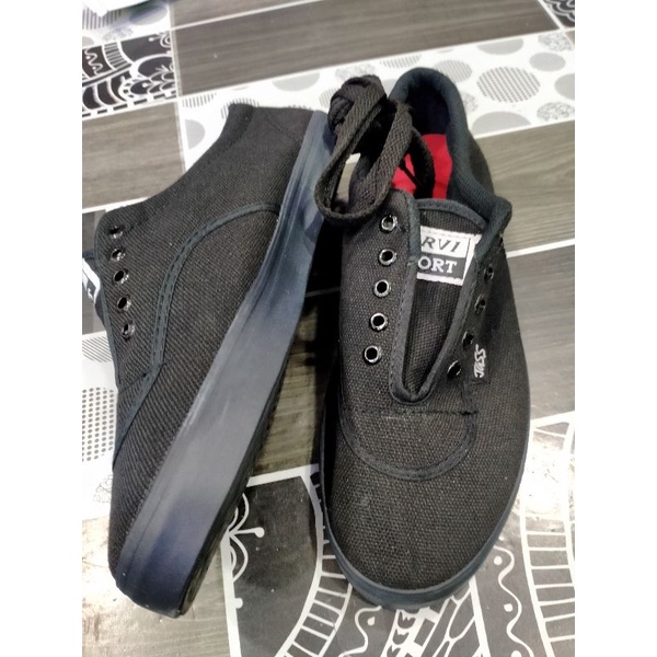 Sepatu Sekolah Girvi hitam Tali,,