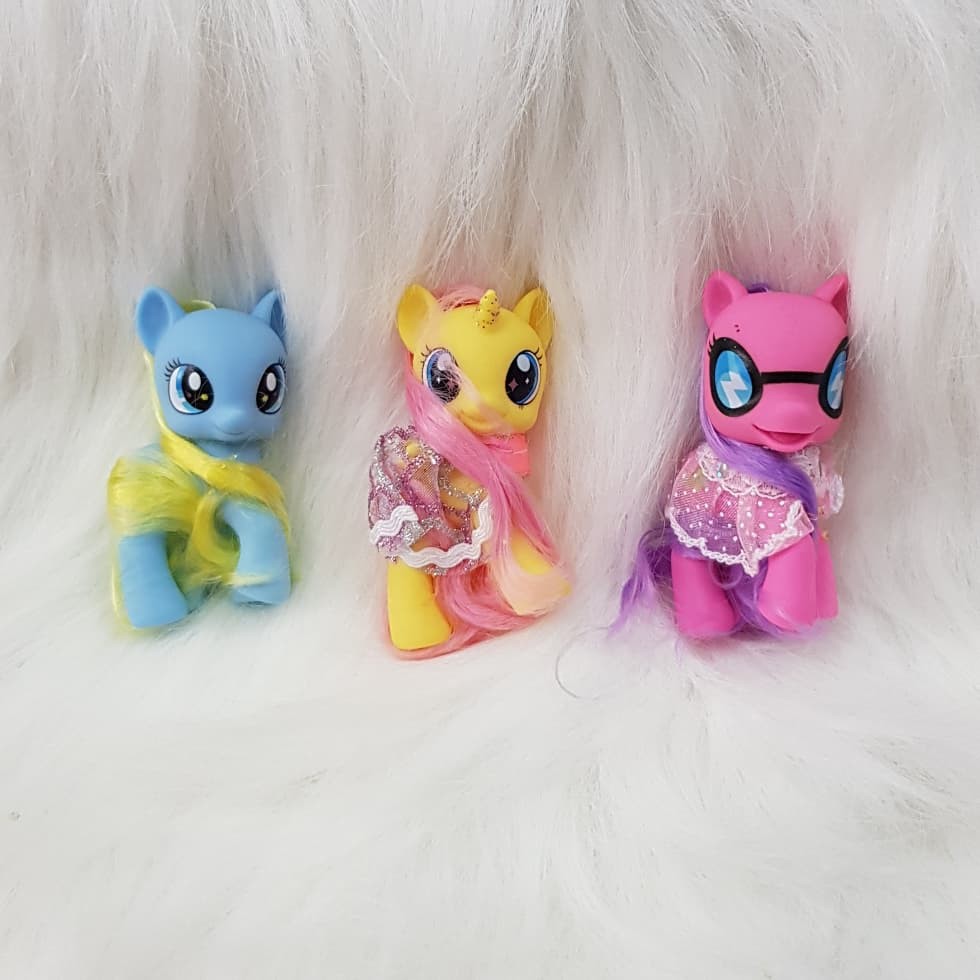 my little pony rubber figure set 3