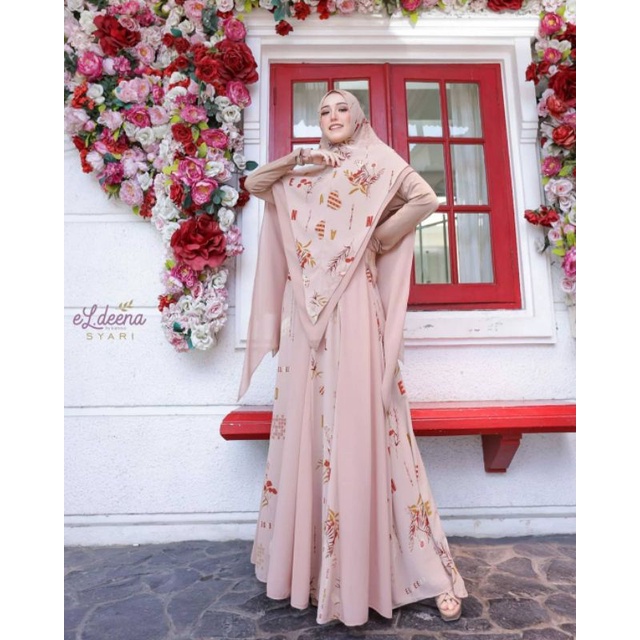 qaireen syari set original brand eldeena syari by kanaya