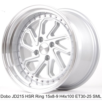 Velg Mobil DOBO JD215 HSR R15X8/9 H4x100 ET30/25 SML