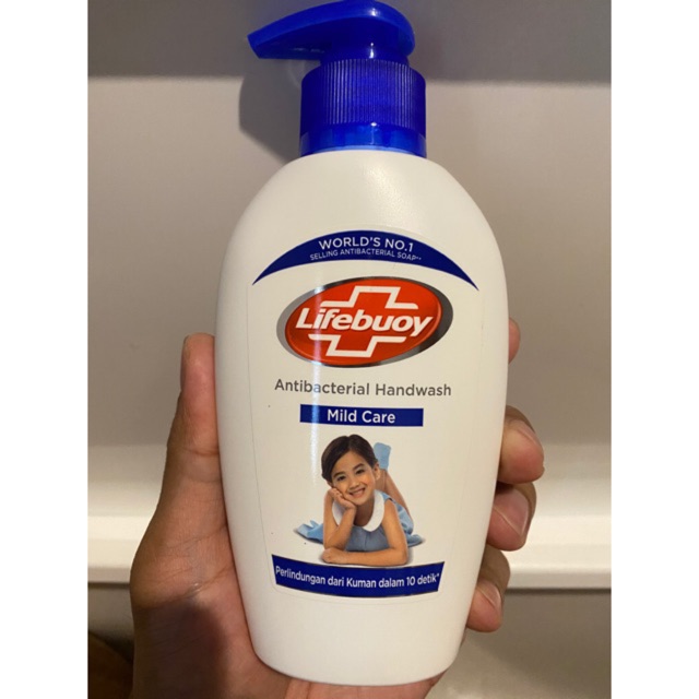 Lifebuoy Hand Wash Sabun Cuci Tangan Anti Bakterial Pump 200ml Mild Care