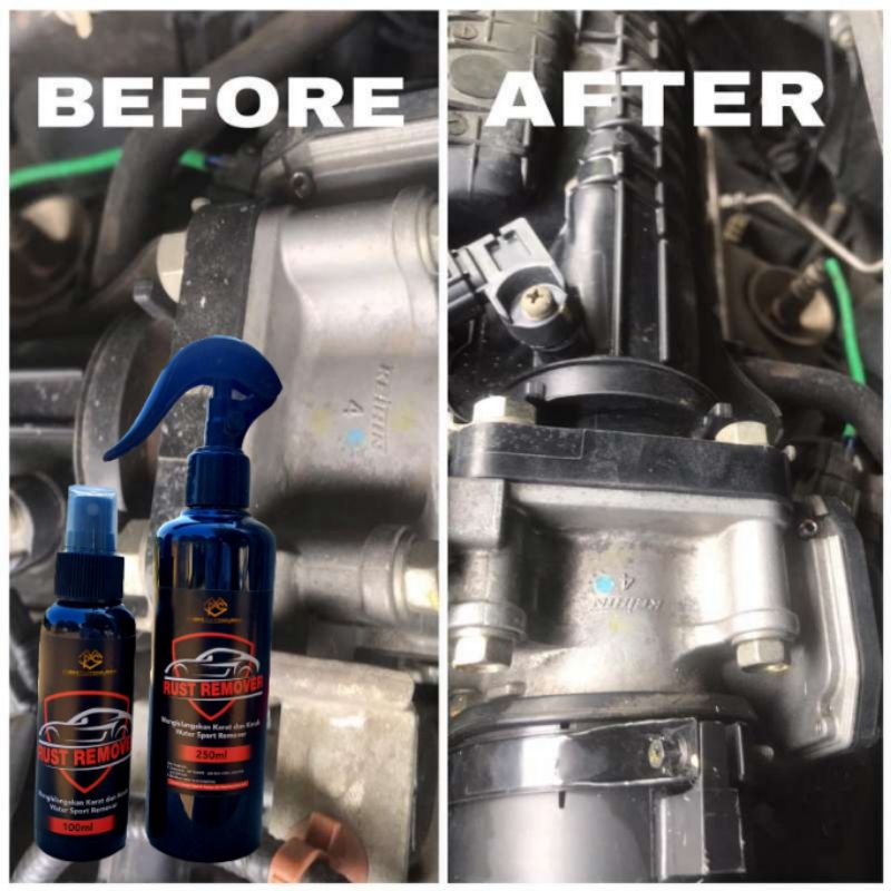 RUST REMOVER spray, Degreaser Obat Pembersih kerak/karat, Mesin Mobil Motor, kerak panci, kerak kamar mandi