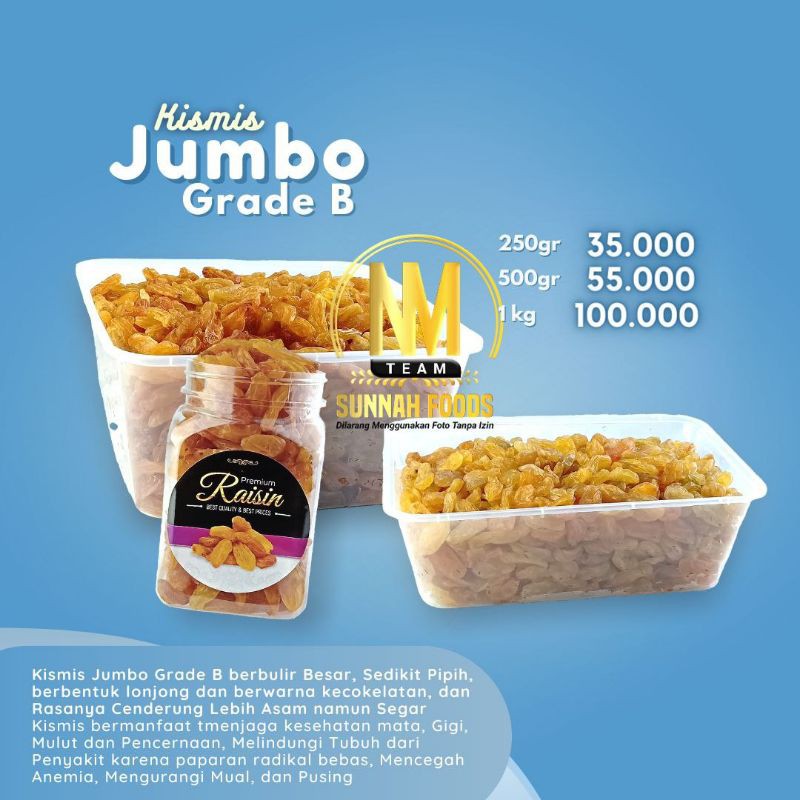 

Kismis jumbo Premium 500 GRAM