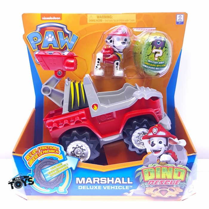 Paw Patrol Dino Rescue Rex Deluxe Transforming Vehicle with Mystery Dinosaur