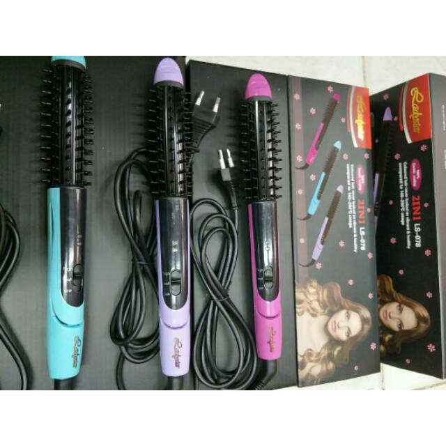 CATOK RAMBUT LADYSTAR 2IN1 LURUS KERITING CURLY DENGAN SISIR/ CATOKAN RAMBUT MURAH