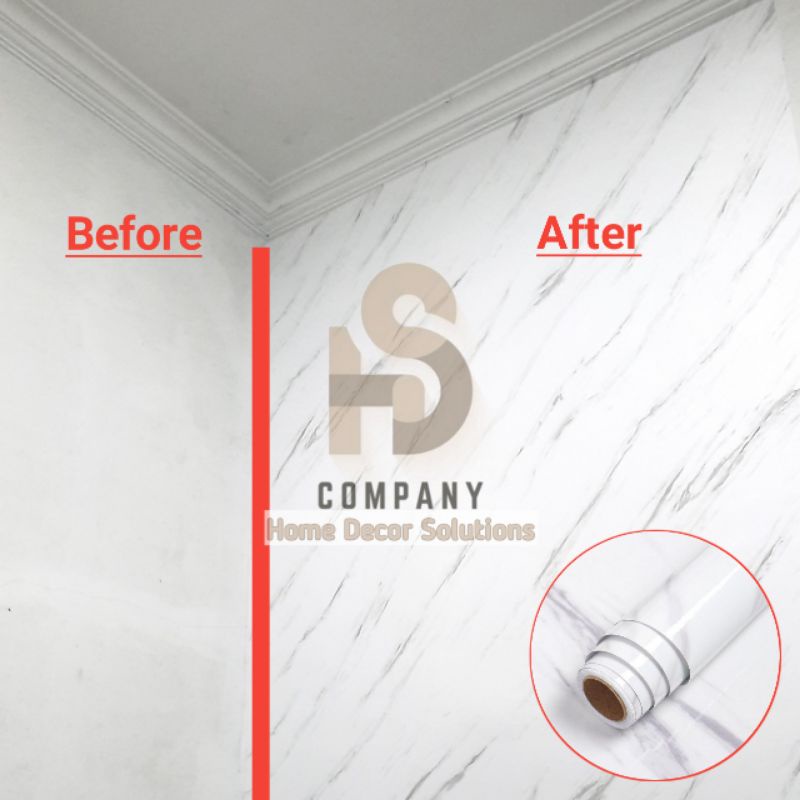 Wallpaper Sticker Dinding Motif Marmer Marble / Walpaper Tembok / Wall Stiker/ Wolpeper / Wall Art
