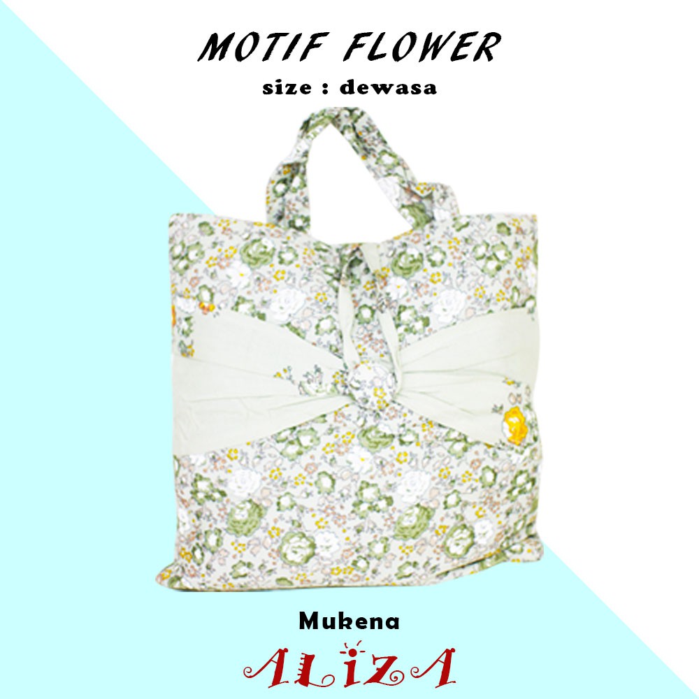 MUKENA DEWASA MOTIF / Mukena Aliza Premium Motif Flower - Random colour