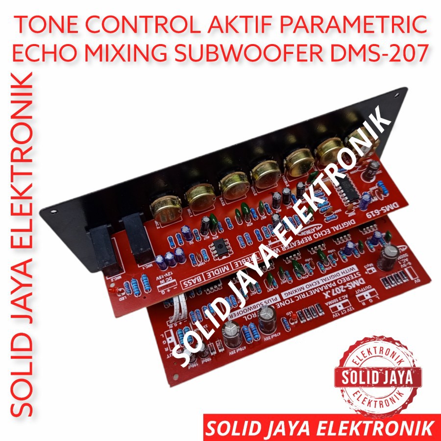 TONE CONTROL AKTIF PARAMETRIC DMS207 DMS-207.X TONE KONTROL AKTIF MUSIK MIXING ACTIVE PARAMETRIC PARAMETRIK 2 TINGKAT DIGITAL ECHO MIC MIK SUB SUBWOOFER KARAOKE DMS-207 DMS207 DMS 207 PLUS PANEL PLATINUM ASLI ORIGINAL