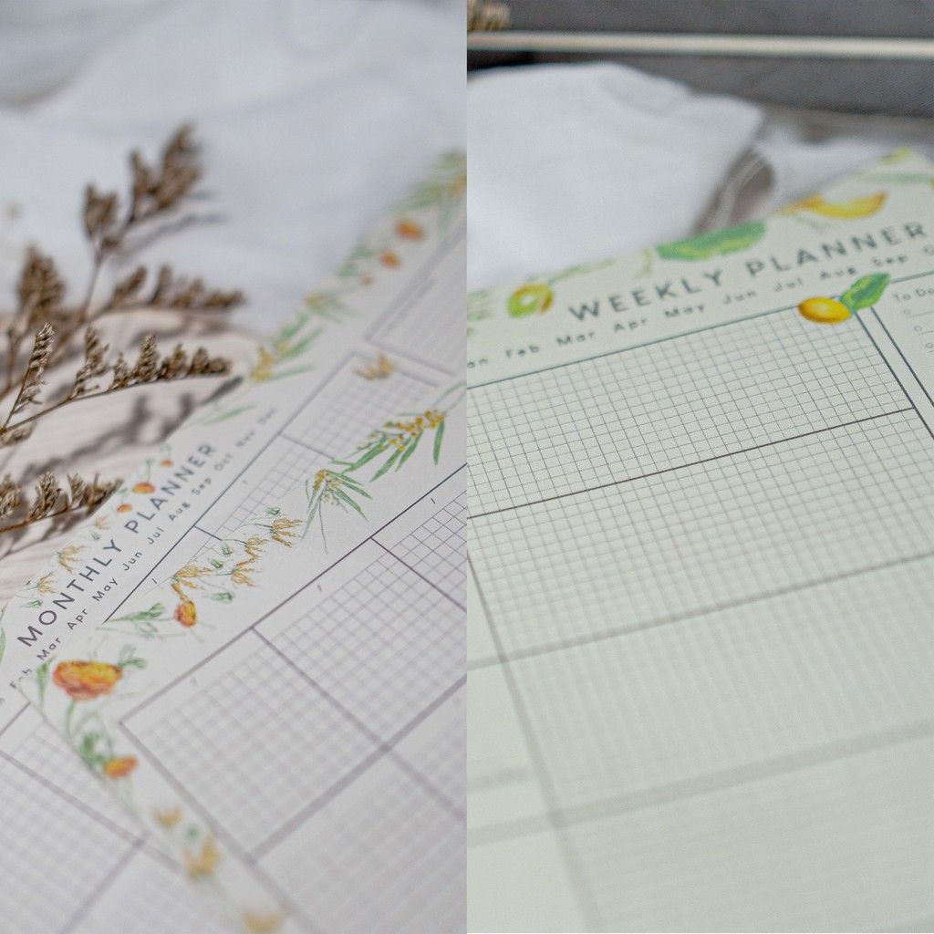 

PAKET PLANNER 2 - MONTHLY PLANNER A4, WEEKLY PLANNER A5 | MEMO PAD | AGENDA | NOTES | BUKU TULIS
