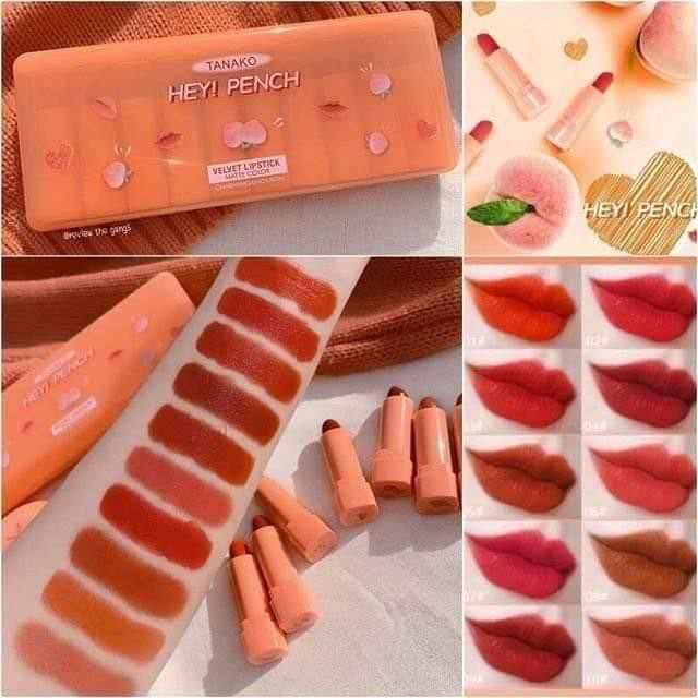 [Per Batang] Tanako Hey! Pench Velvet Lipstick Matte Color HT-065