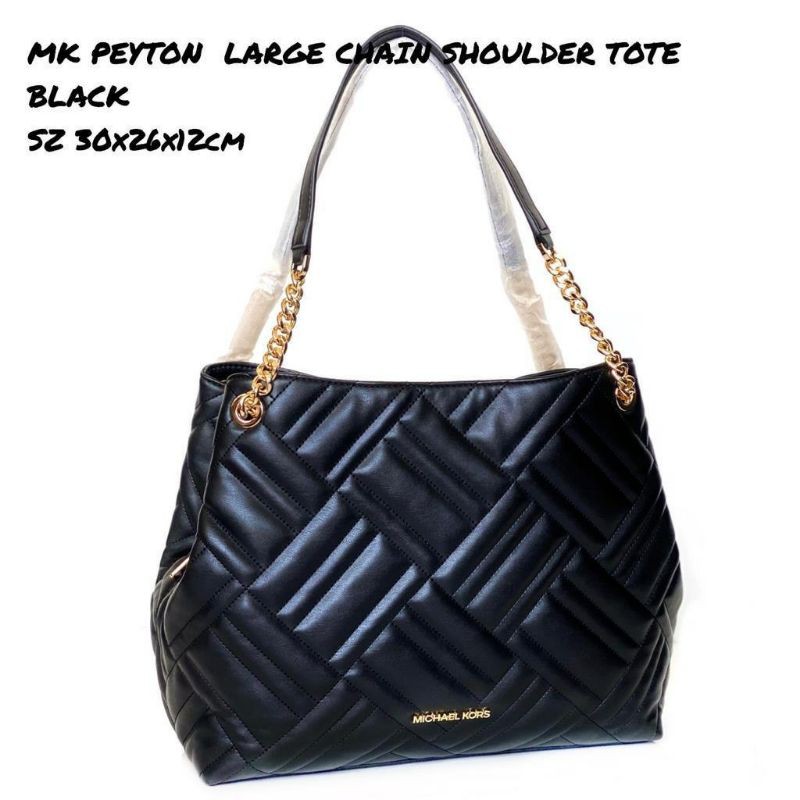 MK Peyton large black chain