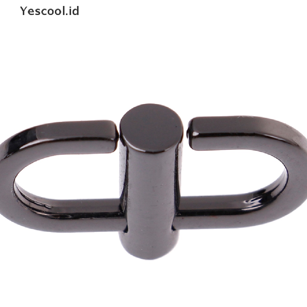 1 Pasang Tali Rantai Logam Gesper Dapat Disesuaikan Untuk Aksesoris Tas Bahu