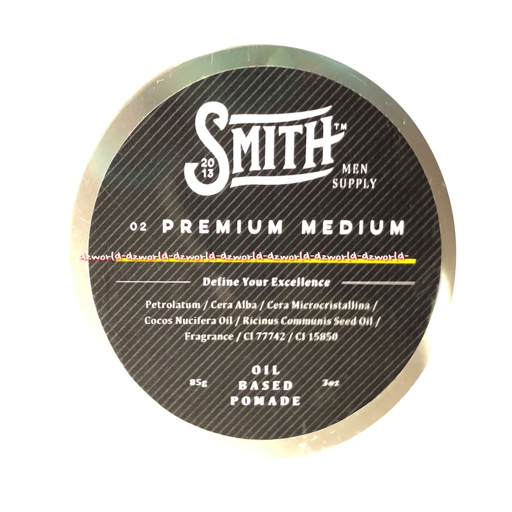 Smith Men 85gr Supply Premium Medium Oil Based Pomade Pome Pengeras Menata Rambut Pria