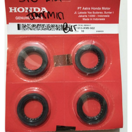 Oil Seal Transmisi Sil As roda Belakang Honda Beat Vario Carbu Vario 110 LED 29X44X7 91255 KVB 902 91204 K50 T01