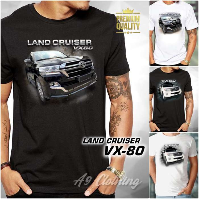 Baju Kaos MOBIL LAND CRUISER VX-80 Kaos Toyota Land Cruiser VX80