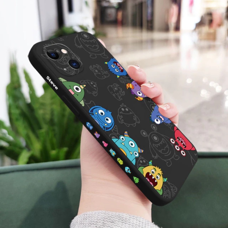 Casing Realme C11 2021 C20 C21Y C25Y C31 C35 Narzo 50A 50A Prime Liquid Case Liquid Steve Side Monster Dove Premium With pelindung kamera