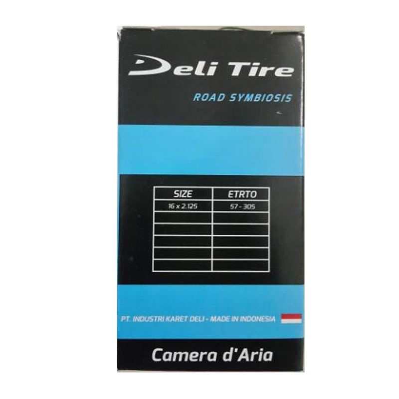 Ban Dalam Sepeda Listrik Ukuran 16 x 2.125 Swallow DELI TIRE Pentil Bengkok | High Quality