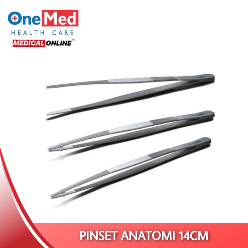 PINSET ANATOMI CHIRURGIS 14CM / PINSET ANATOMIS CHIRUGIS 14 CM ONEMED MEDICAL ONLINE MEDICALONLINE