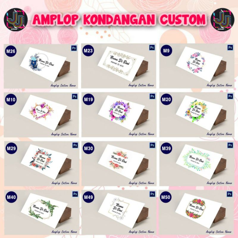 

Amplop Kondangan Custom ukuran sedang (95x152mm)