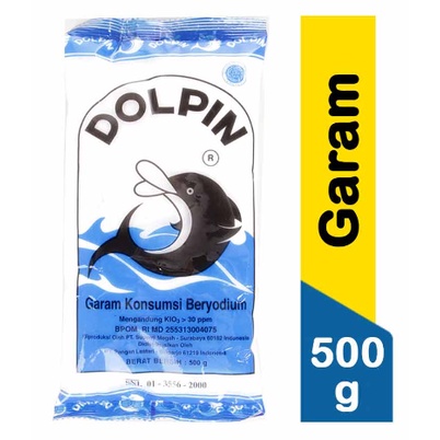 

Garam Dolphin gramasi 500G