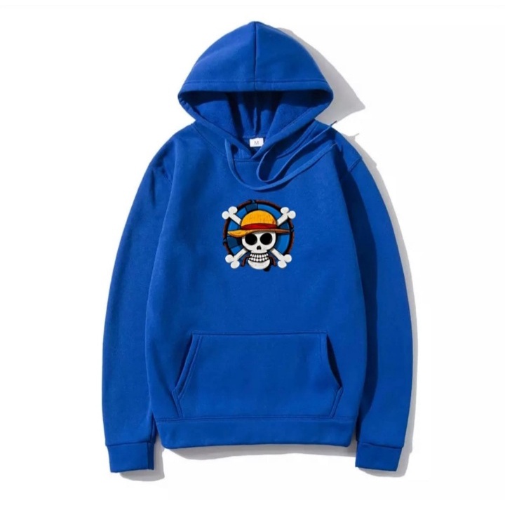 JOSJOLI_STORE/Sweater Hoodie Lambang Pirate/Atasan Pria Dewasa Lengan Panjang/M L XL XXL