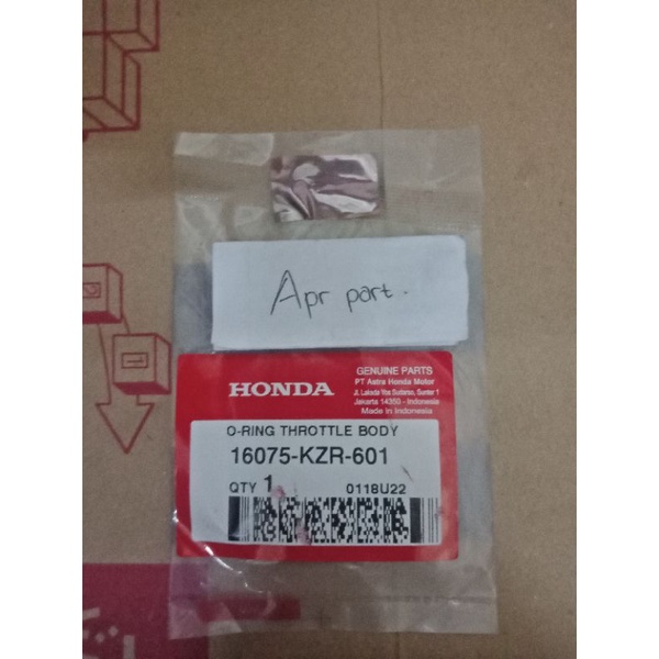 Oring Throttle Body Intek Manipol Honda Vario 125 Original Ahm 16075KZR601