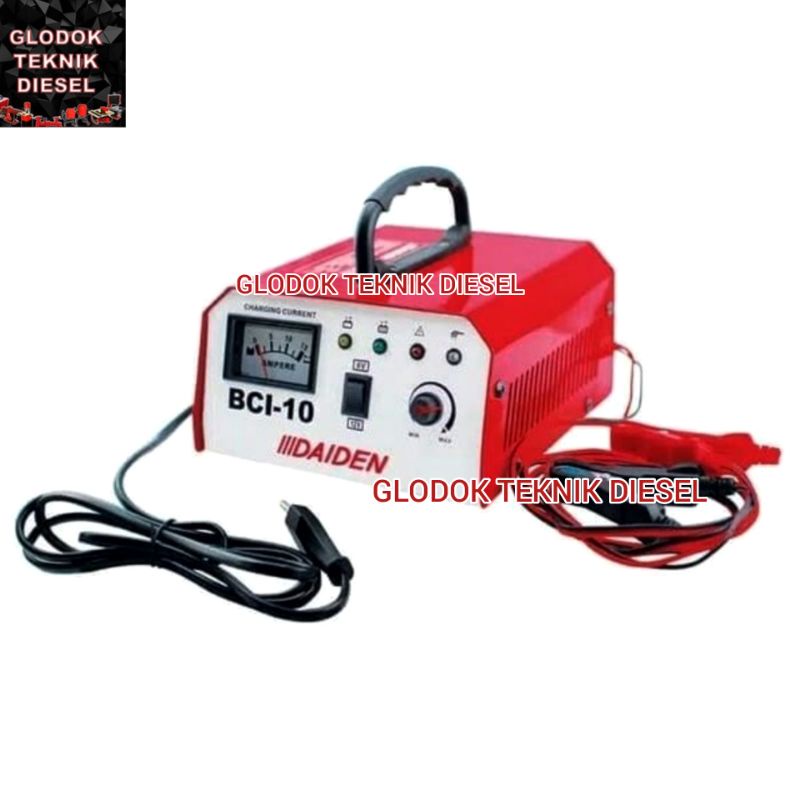 Battery Baterai Battere Charger CAS Aki Accu Basah BCI 10 Daiden 10A