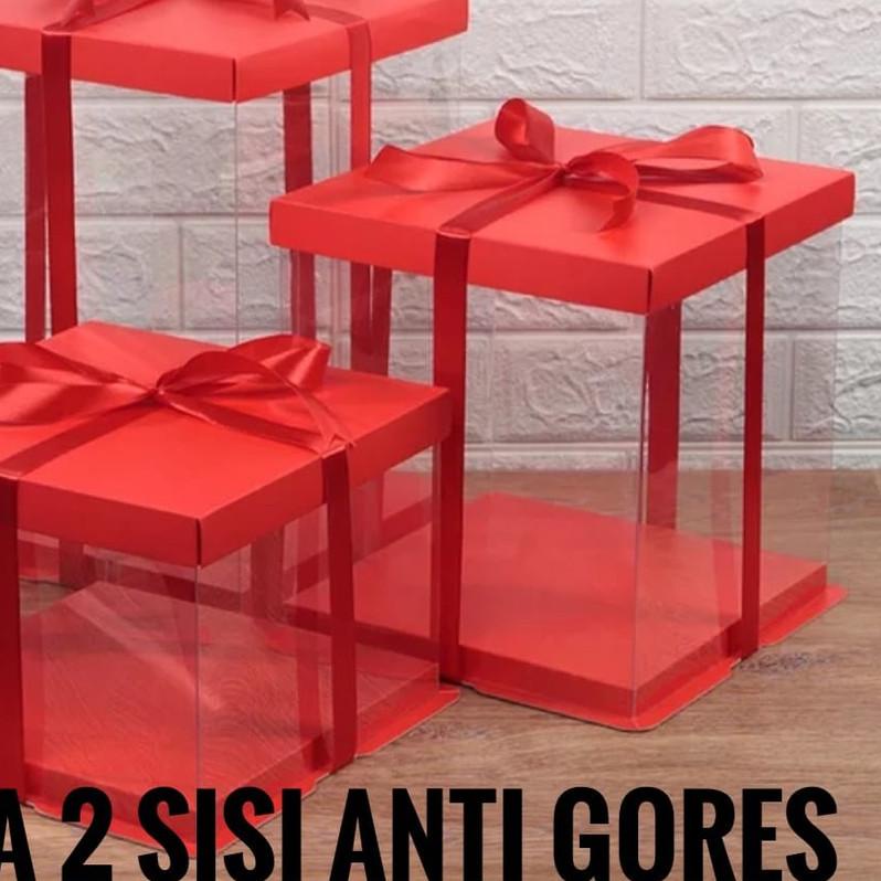 

Cake Box Mika Dus Kue Kotak Kue Transparant 30x30cm PET ❇