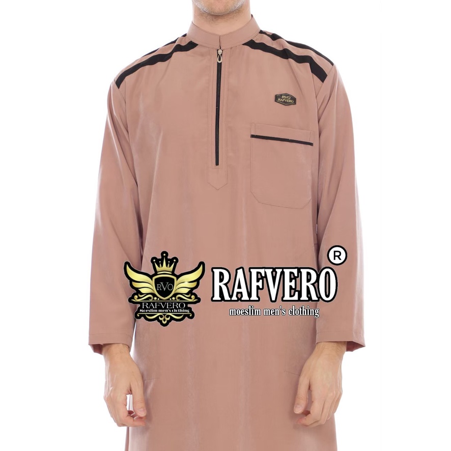 Jubah Pria Gamis Pria Pakaian Muslim Azwan Original Rafvero