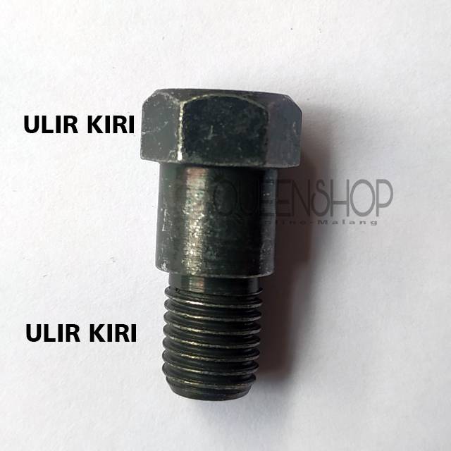 Baut Peninggi Spion M10 Atas Bawah Ulir KIRI