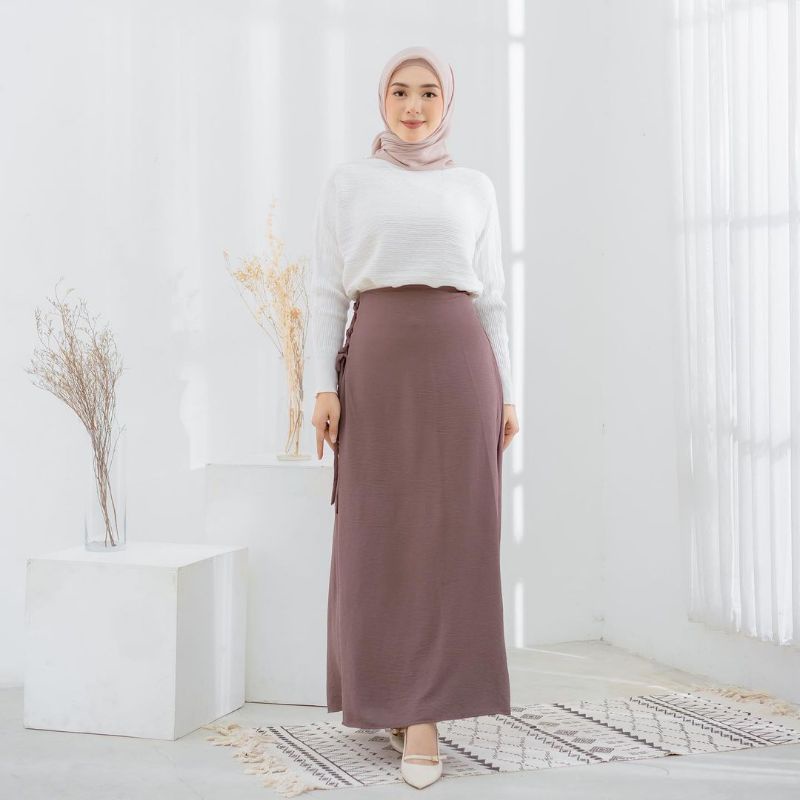 Rok Crincle Airflow / Rok Estetik / Rok tali simpul  //JF404