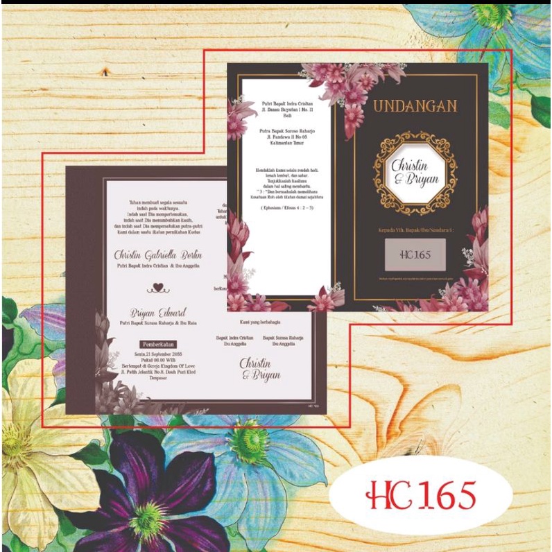 

Undangan + Cetak Blanko HC