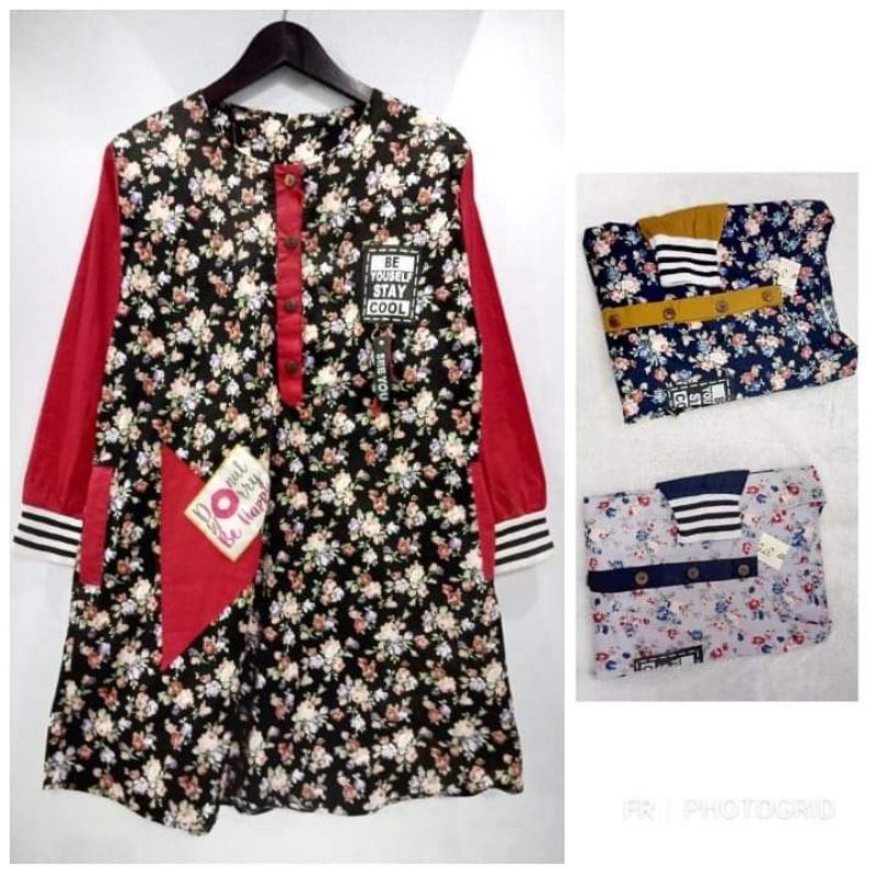 TUNIK KATUN/ TUNIK MOTIF/ TUNIK BUSUI/ TUNIK BUNGA
