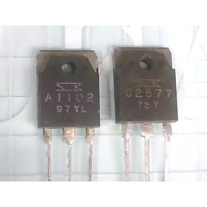 (2 Set) A1102 C2577 2SA1102 2SC2577 Audio Power Amplifier Sepasang Pipa