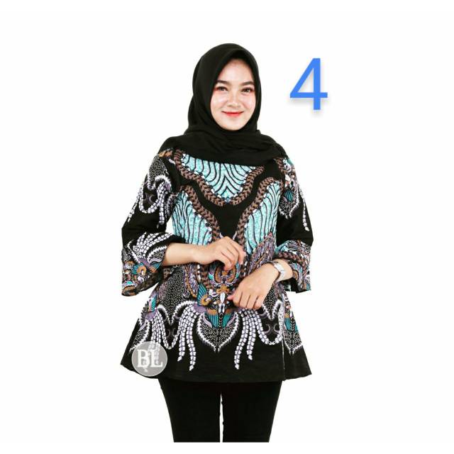 Batik Dolby Dolbi Dobby Doby Tenun Sutra Tulis Katun ATBM ATASAN blus BATIK WANITA sogan SRG308