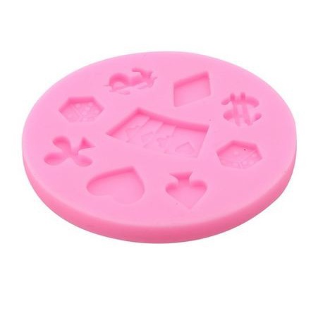 3D Silicon Mold Fondant Cake Decoration - Playing Cards