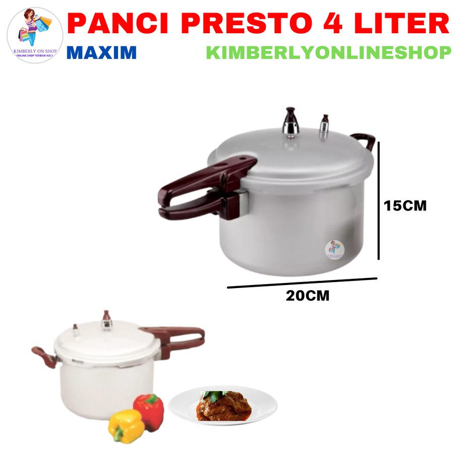 Panci Presto 4 Liter 20 CM Maxim  Maspion
