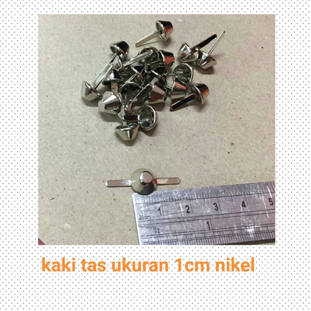 Kaki tas 1cm nikel(12pcs)