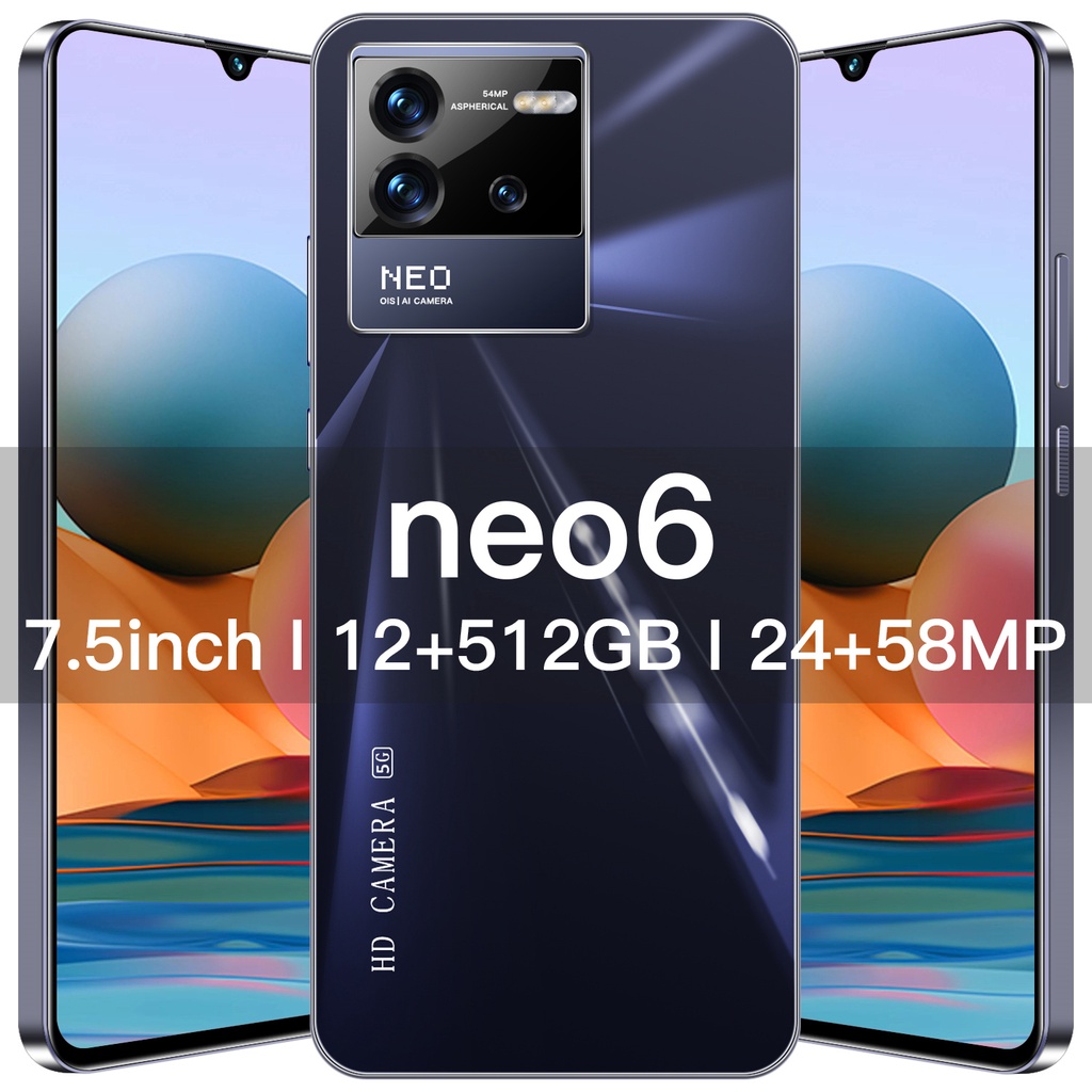 【COD+Pengiriman lokal】 hp murah neo6 5G 6.3Inci Ponsel Jaminan Kualitas RAM 8GB ROM 256GB Dual Card 