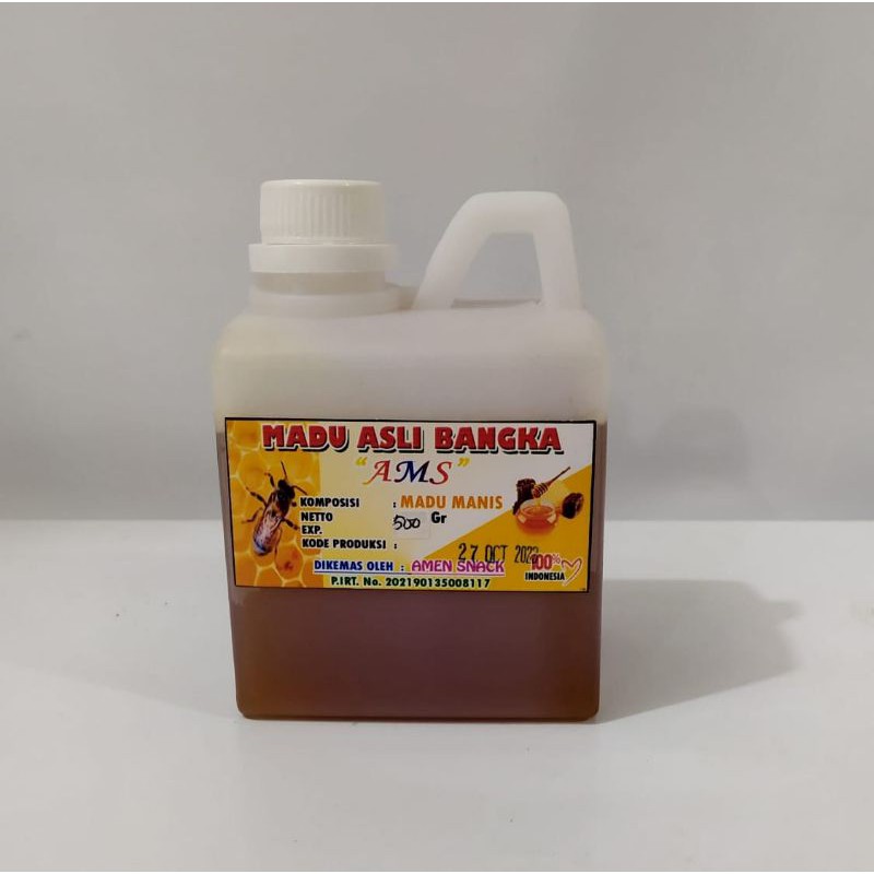 

MADU MANIS ASLI BANGKA 500GRAM TANPA BAHAN CAMPURAN MADU BANGKA ASLI MURNI