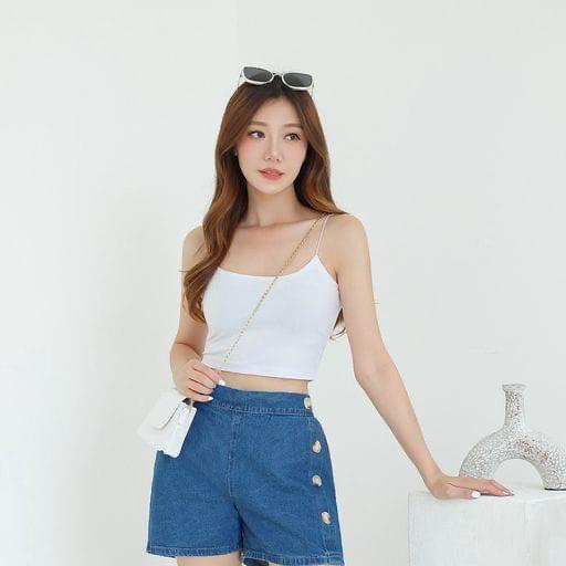 HOPYLOVY - Celana Pendek Wanita Dewasa Jeans / Hotpants Jeans Style Korean Aira