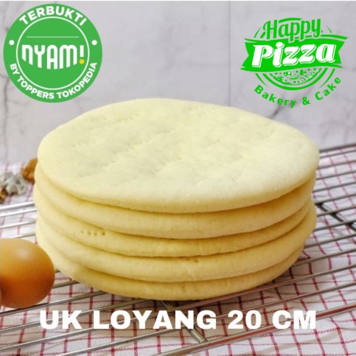 

Instant-Camilan- Base Pizza - Adonan Pizza - Pizza Base - Pizza Dough Isi 5 Pcs Uk 20Cm -Camilan-